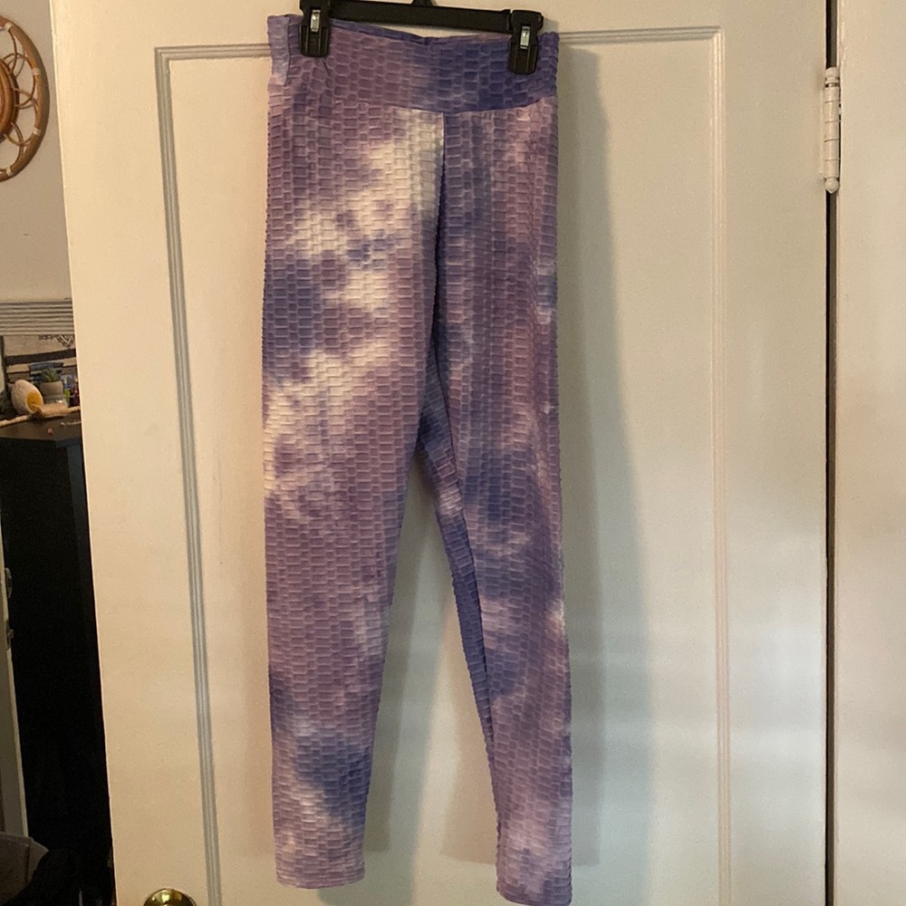 Purple ombré tiktok leggings